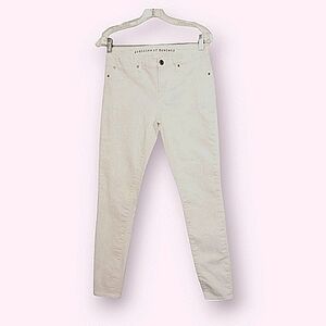 Articles of Society Stretch Bright White Jeans Women's Sz 28 Neutral
